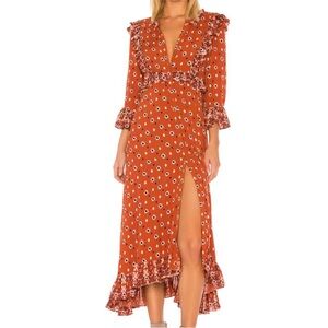 Free People Calico Skies Midi Dress